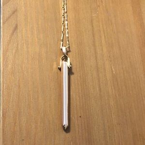 Stella & Dot rose gold rebel pendant necklace